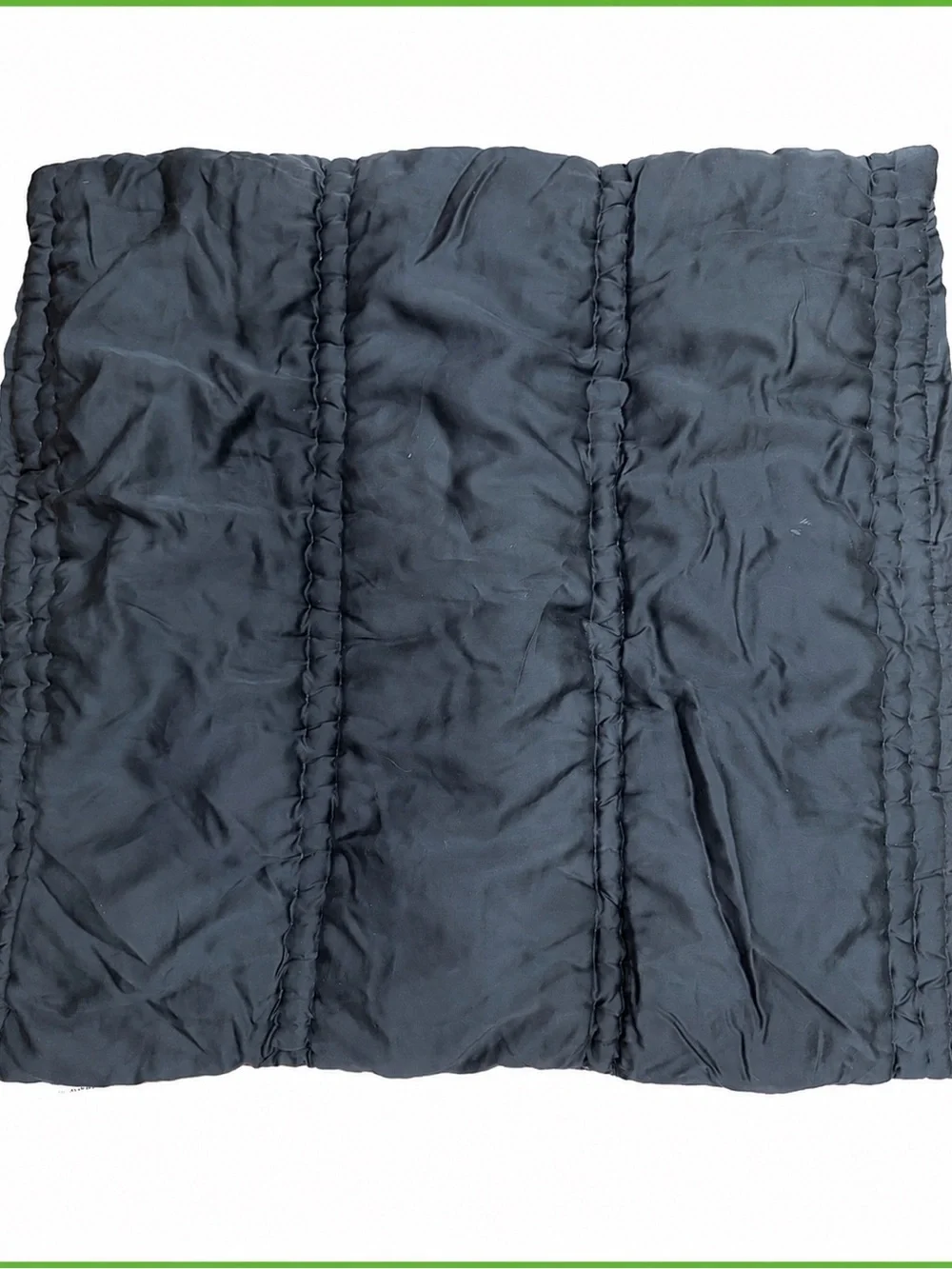 West Elm Dark Gray Pintuck Euro Pillow Sham